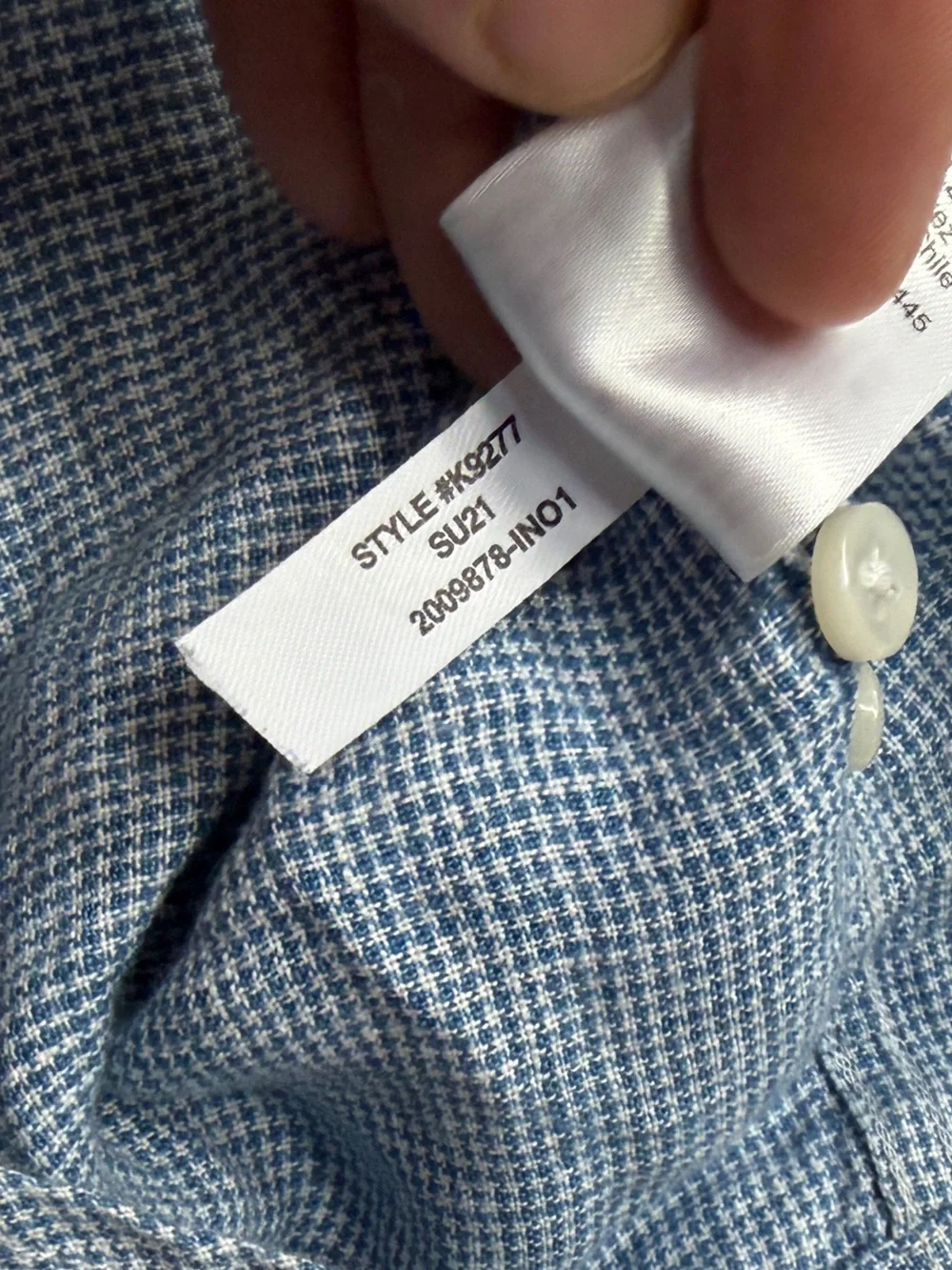 J. Crew Baird McNutt Irish Linen Blue Check Short-Sleeve Slim Button-Down Shirt